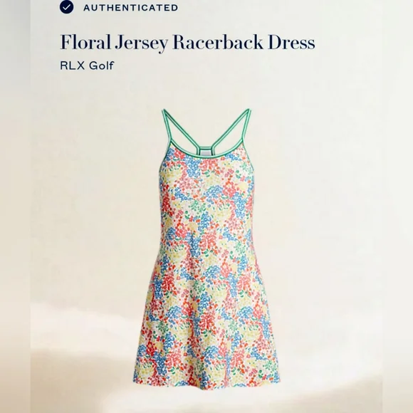 RLX Golf - FLORAL JERSEY RACERBACK DRESS - Picture 3 of 4